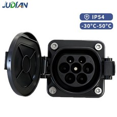 32A 유형 2 남성 EV 충전 커넥터 IEC 62196 어댑터 0.5M 짧은 케이블 전기 자동차용 소켓, 02 16A 3p