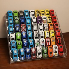 퓨어베어스마켓 미니카 진열대 자동차 계단식 주차장 정리함, 1개