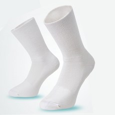 TXG Cushion Socks 흰색 당뇨양말 혈액순환 압박 보호대 지지대 양말, 1개