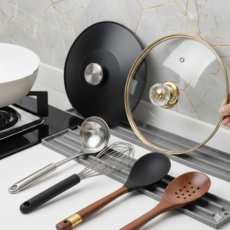 유디엘 주방 실리콘 매트 식기건조 드라잉 냄비 뚜껑 받침대 조리도구 거치대 45cm, 1개, 0.그레이