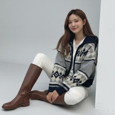 셀리나에스 카라넥 노르딕 니트 투웨이 집업 가디건