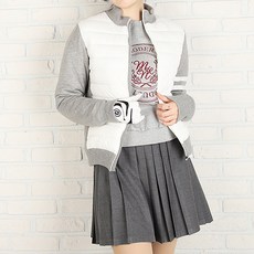 MmSports [MM運動]女款冬季高爾夫防風防風針織羽絨夾克