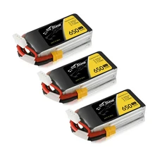 타투 ACE 3S 650mAh 리포 배터리 75C 11.1V RC XT30 플러그 포함 FPV 레이싱 드론 쿼드콥터용, 02 3PCS 650mAh 3S