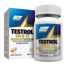 GAT Testrol Gold ES Testosterone 부스터 60 정, 1개, 60정