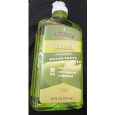 ECOSENSE Lemon Brite 神奇洗碗精-青蘋果香氣 濃縮洗碗精 473 mL, 1個