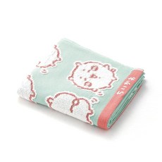 (Chiikawa) YE 41-1232150 34 80cm 치이카와 페이스 타올 그린 치이카와 거즈 파일 약, 1개, 상세페이지 참조