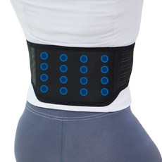 파워플러스 의료용 허리보호대 자기벨트 요통대 통증 밴드 복대 압박 디스크 약국 국내제작, 1개, 자기허리-블랙
