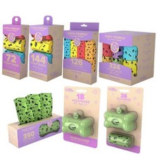 Pet Breeze 原LOYAL 環保狗便袋 添加南法香氛加厚材質 補充盒 手提式 犬貓, 1個, 撿便袋 18入/卷 (附造型殼)