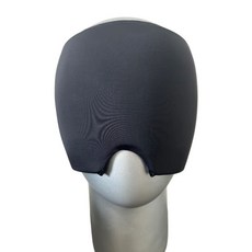 冷熱敷兩用冰敷頭套 水凝膠冰袋睡眠眼罩 舒緩頭部, 1個, 冰敷頭套 雙層黑色(雙面凝膠)