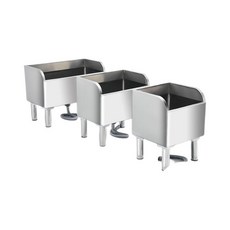 不銹鋼拖把池帶架子長方形防溢水拖布池墩布池家用陽台洗拖布水槽, 1個, 加厚201不銹鋼,80x41x55腿高15【帶架款】