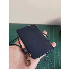 手工真皮卡套掛繩