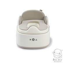 ku.ku Duckbill 兒童舒適便盆，人體工學設計，穩固防滑，易於清潔，寶寶如廁好幫手, 淺茶棕