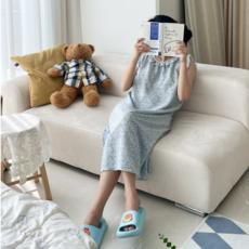 여름 인견잠옷 임산부 냉감원피스 홈웨어