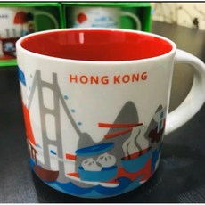 전장배 YAH 시티컵 광저우 상하이 항저우 우한 커피 머그컵, 1개