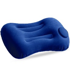 어반옴므 펌프내장 휴대용 에어베개 여행용 캠핑베개, 네이비, 1개