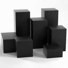 전시 촬영용 촬영소품 철제 전시다이 디스플레이 사각, 1개, 무광블랙 30x30x30