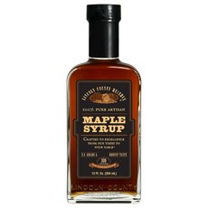 순수 메이플 시럽 12온스 유리병 A등급 어둡고 견고하며 대담한 맛 (B등급으로 알려짐) 장인 시럽 선물 미국 링컨 카운티 보호구역에서 만든 아침 & 토핑, Pure Dark Robust, 24 Fl Oz (Pack of 1), 1개