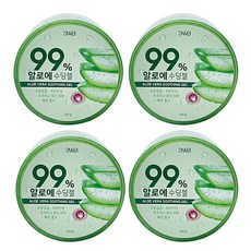 예쁜얼굴 알로에베라 알로에99% 수딩젤 하이드로겔 알로에겔, 300g, 4개