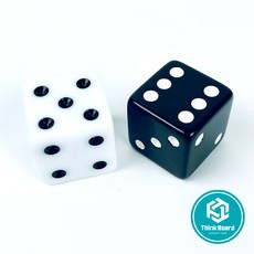 [씽크보드] 점 주사위 - 대형 (2.3cm), 화이트