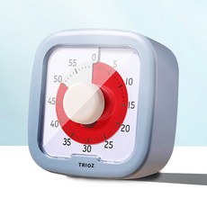 트리오즈 무소음 구글타이머 뽀모도로 타이머, 1개, 블루