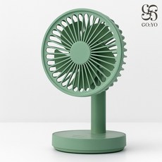 픽템 고요 미니 무선 저소음 무드등 탁상용 선풍기 GO:YO mini, 그린