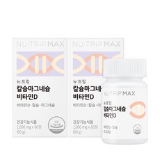 뉴트립 칼슘마그네슘 비타민D 1000 mg, 60정, 2개