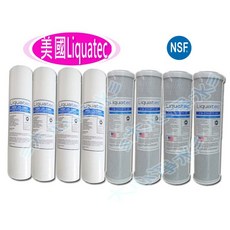 LIQUATEC 10英吋濾心一年份8支裝 CTO NSF認證 淨水器, 1個, PP5U