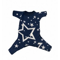 소형견을 위한 부드러운 플리스 강아지 파자마 점프수트 - 100% 폴리에스터 4발 우주복 수면 휴식 및 추운 날씨의 편안함을 가볍고 따뜻한 반려동물 의상 (XL)