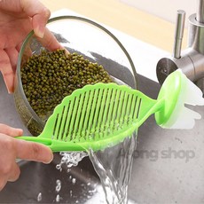 아옹샵 쌀 세척봉 배수 거름 주방도구, 연두색, 1개, 상세표기