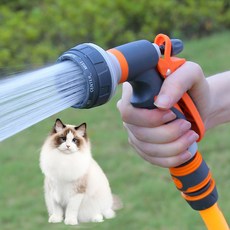 홈 관개 스프레이 고압 정원 스프레이 건 세트 정원 급수 지상 세차 스프링클러, 03 그레이