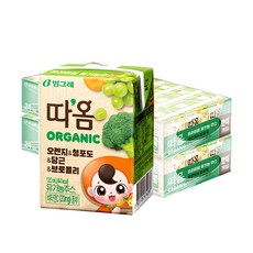 빙그레 따옴 오가닉주스(오렌지 브로컬리)120mX48개/무배, 120ml, 48개
