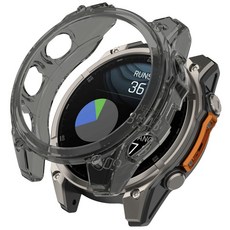 Garmin Fenix 8 TPU 錶殼 保護套, 1個, 透明黑,Fenix 8 51mm