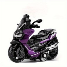풀백 액션 오토바이 장난감, 보라