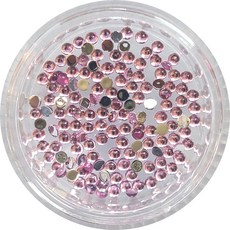 네일쎈 네일스톤파츠 아크릴 스톤 원형라운드 1.75mm 150알, 1개, 라이트 로즈