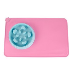 반려견 밥그릇 식사 강아지 미끄럼방지 실리콘 방수 매트 고양이 전용