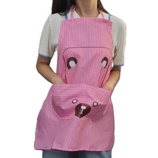 주방용품 곰돌이 캐릭터 어린이 방수 앞치마 강템