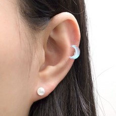 오로라 초승달 써지컬 스틸 피어싱you9+2Vlt