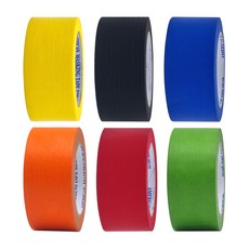 칼라 마스킹테이프 종이테이프 50mmX40M, 주황