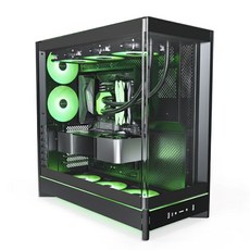 MONTECH HS02 PRO 미들타워 케이스 블랙, 1개, 선택하세요