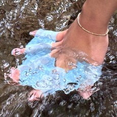 수영 훈련용 손가락 오리발 물갈퀴 장갑 추진력 M