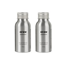 오로우 복숭아민트 고체치약 휴대용, 56g, 2개