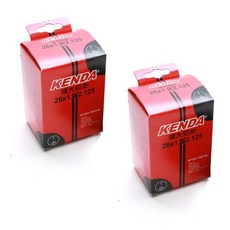 탑모아 KENDA 켄다 자전거 26X1.95-2.125 프레스타 튜브, 2개