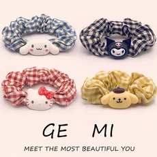 Kawaii Sanrio 헤어 액세서리 시리즈 헬로 키티 트렌디 소장 헤어 밴드 Kuromi 귀여운 헤어 밴드 아름다운, 04 010