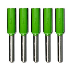 트리머 비트 날 나무 홈파기 재단 장부 가공 루터 6mm생크 목공 라우터 복사 5개입, 평비트 12mm, 1세트