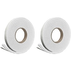 프로스트 킹 R338WH 스펀지 고무 폼 테이프 38인치 x 316인치 0인치 흰색2팩, 2_3/8" x 3/16" 10', White