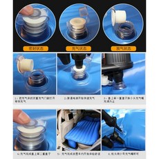 休旅車充氣床 送枕頭 電動打氣機 收納袋 植絨分體 點菸孔充氣 車用 充氣墊 旅行床 車震床墊, 後車箱增高墊(只有增高墊，無其它)