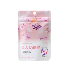 LAZYBLUE 美天多醣體酵母葡聚糖高濃度維生素C莓果多酚純素隨身包90錠, 1套, 90錠