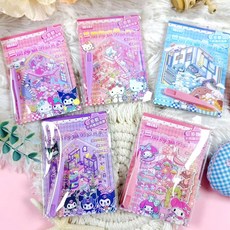 문구보따리 산리오 3d 스티커 카피바라 집꾸미기 방꾸미기 미니 스티커, 5개, 산리오 미니 방꾸미기