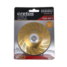 크레토스 텅스텐봉 연마휠 4인치 다이아 용접봉 연삭 다이아몬드 그라인더날, 1개