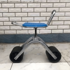 농업용 고추 수확차 전용 딸기밭 작업 바퀴의자 오이, L급 두꺼운 4륜, 1개